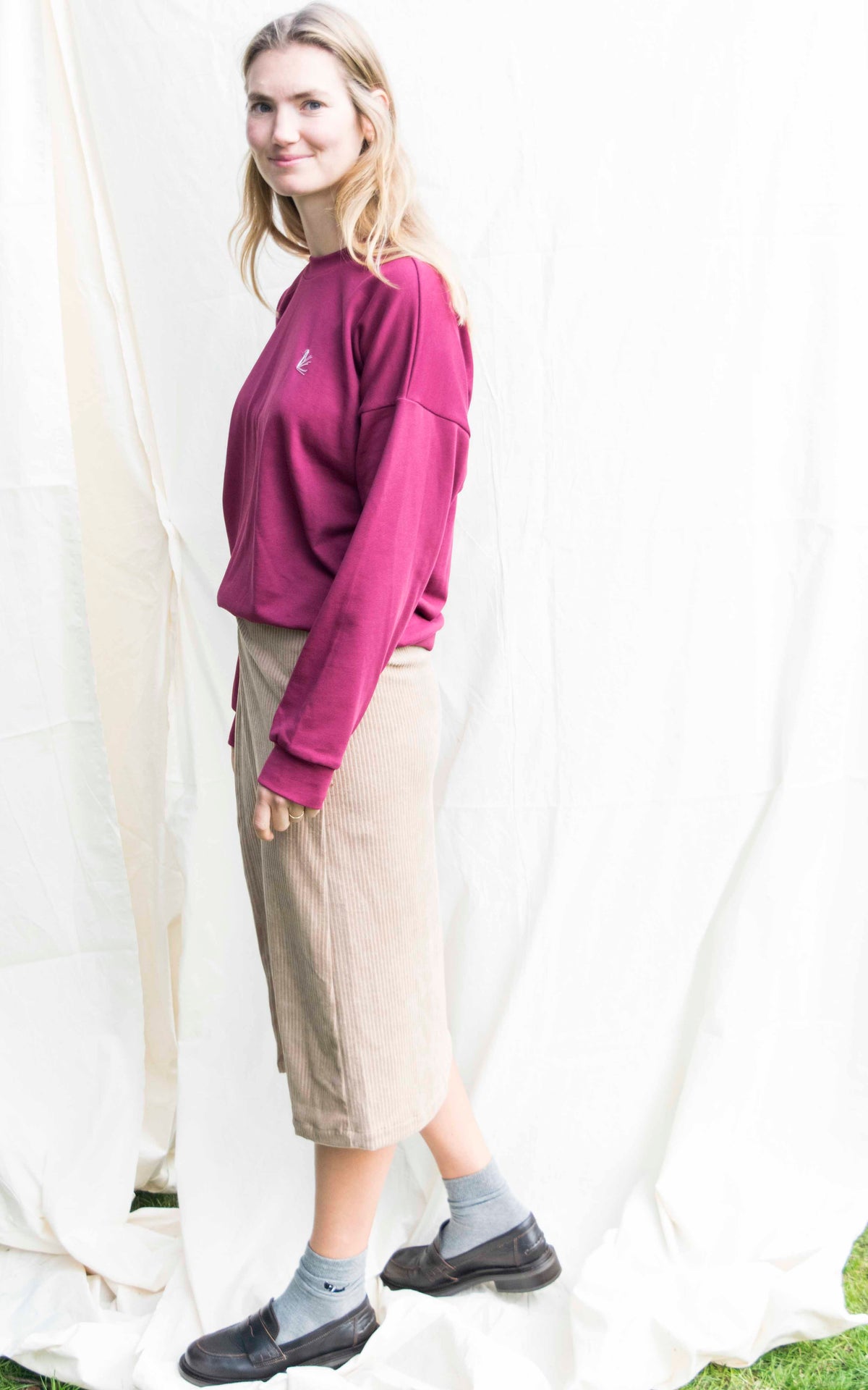 Rib wrap skirt