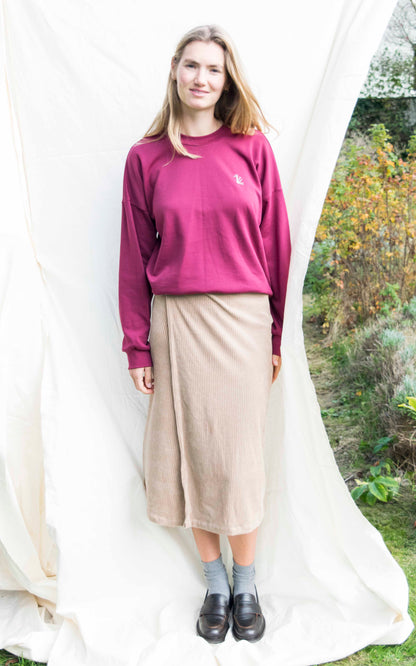 Rib wrap skirt