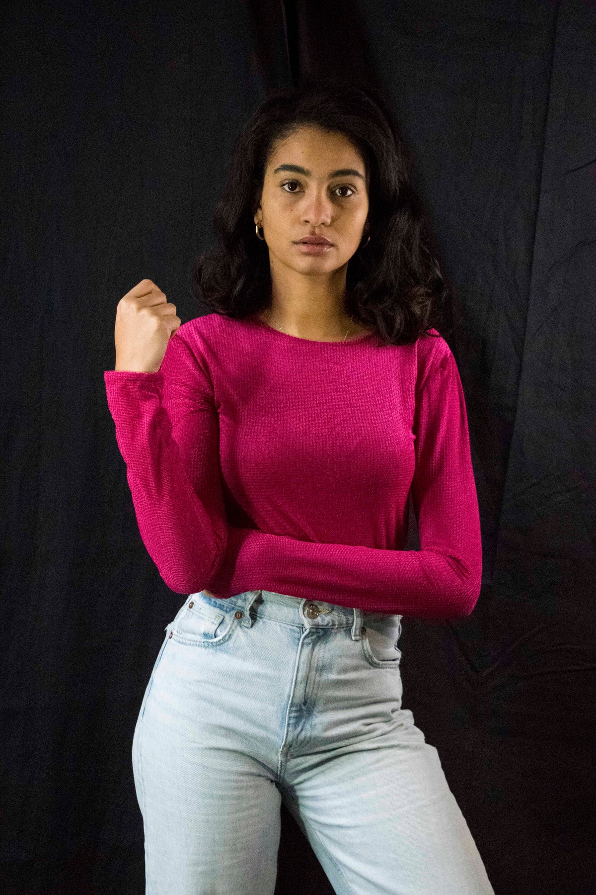 T long velvet Pink!